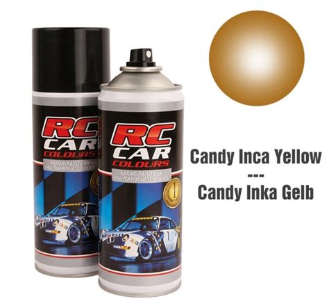 RC Car Colours CANDY INCA YELLOW 023 Lexan Colour Spray 150ml - PRC010 ...