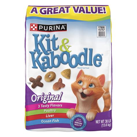 Kit & Kaboodle Purina Dry Cat Food Original Poultry, Liver and Ocean ...