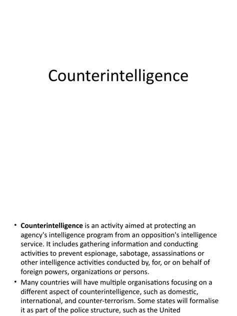 Image result for Counterintelligence Techniques
