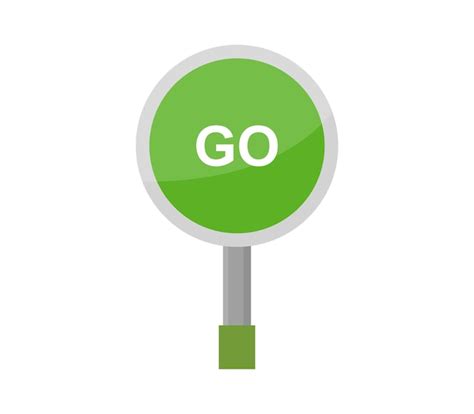 Go sign | Premium Vector