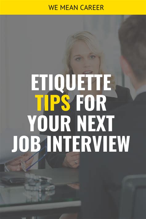 Interview Etiquette 的图像结果
