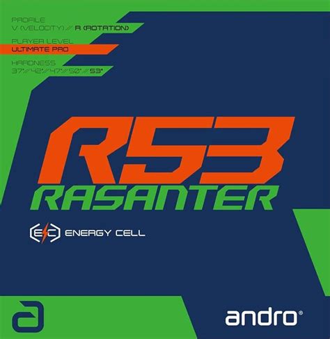 Andro Rasanter R53 Table Tennis Rubber