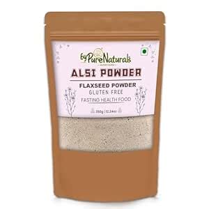 byPurenaturals Alsi Seed Atta - Fox Nuts Flour 350gm 100% Pure Grounded ...