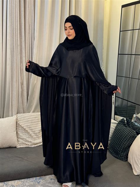 Elina Satin Silk Luxury Abaya – The Abaya Store