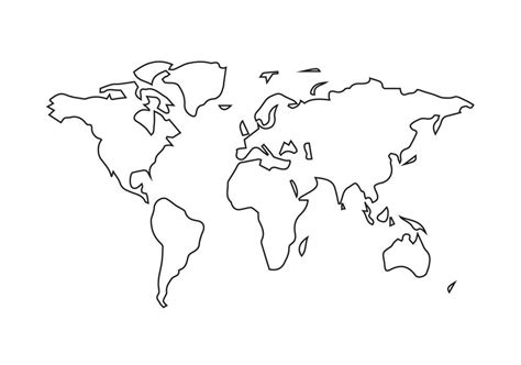 Image result for Simple World Map Vector