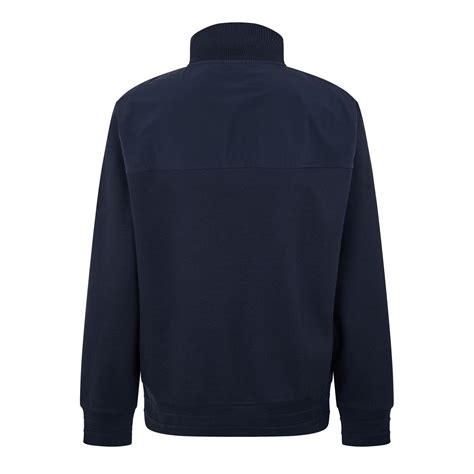 Boss | Men's Sidney Cotton Long Sleeve 1/4 Zip Fleece | Men | Dark Blue ...