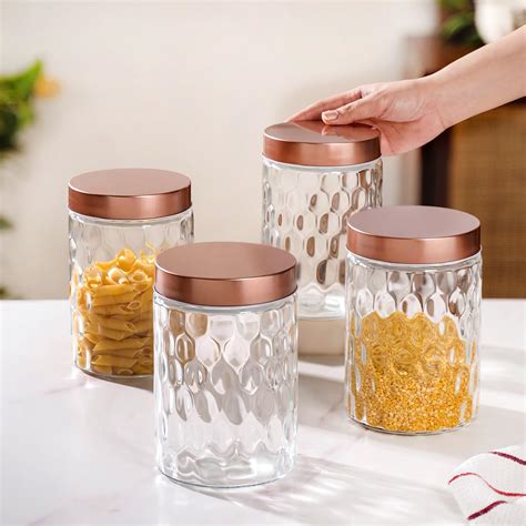 Buy Nestasia Glass Jars & Containers for Kitchen Storage | Honeycomb ...