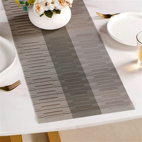 Grey Waterproof Dining Table Runner Online - Premium Table Runner ...