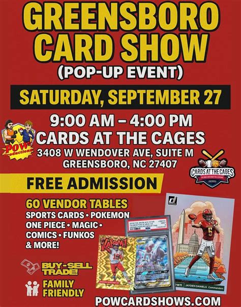 Greensboro Card Show - Cards At The Cages - BUY SELL TRADE!, Cards At ...