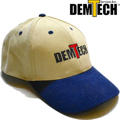 1点物 DEMTECH企業ロゴ刺繍ツートンキャップUSA古着メンズレディースOKアメカジ90sストリート/スポーツMixベースボール帽子カーキ ...