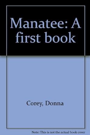 Manatee: A first book : Amazon.in: Books