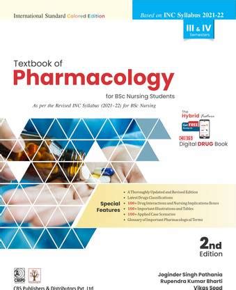 Textbook of Pharmacology for Bsc Nursing Students: Buy Textbook of ...