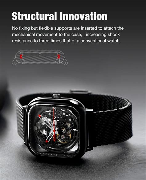 Buy CIGA Design Automatic Mechanical Watch C Series Skeleton Analog ...