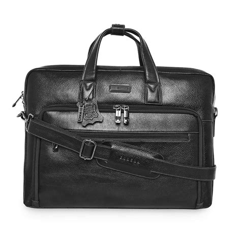 ESBEDA Black Color Leather Laptop Bag For Mens and Womens : Amazon.in ...