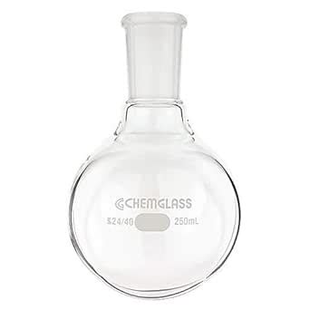 Chemglass CG-1506-63, Round Bottom Flask, Single Neck, Heavy Wall ...