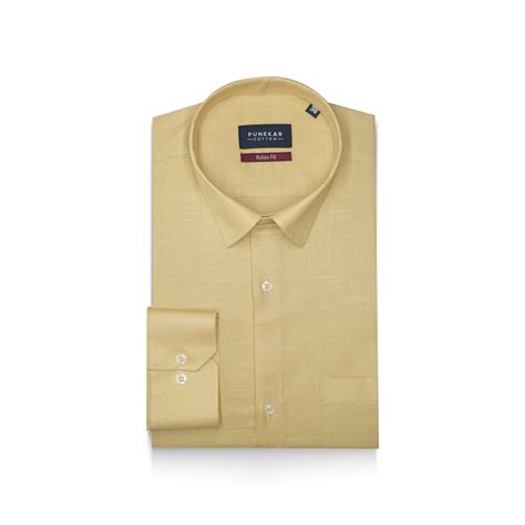 Cream Color Solid Pure Cotton For Men – Punekar Cotton
