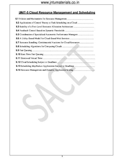 Jntuk 4-1 CSE R20 CC UNIT-IV [www.jntumaterials - 1 UNIT-5 Cloud ...