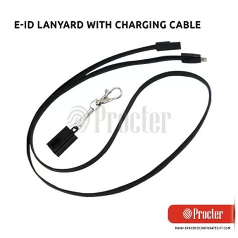 Fuzo E-ID Lanyard With Charging Cable TGZ1954 in bulk for corporate ...