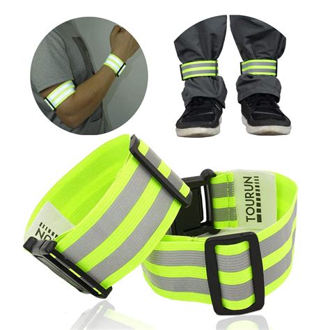 TOURUN Reflective Running Gear Bands Belt for Night Walking, Reflective ...