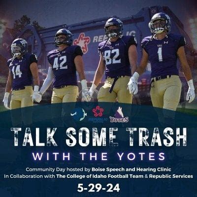 Talk Some Trash with The Yotes! Tickets, Boise Speech and Hearing ...