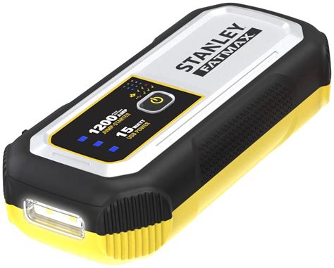 Stanley FatMax 1200A, Lithium Jump Starter with 15 Watt USB-A and USB-C ...