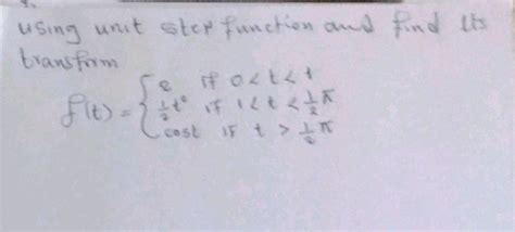 Image result for Laplace Transform with Step Function