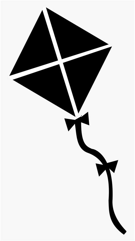 Kite Png - Kite Clipart Black And White, Transparent Png , Transparent ...