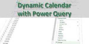 Image result for Dynamic Calendar Table Power Query