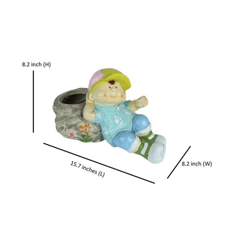 Buy Resin Boy stone planter Online — Wonderland Garden Arts and Craft