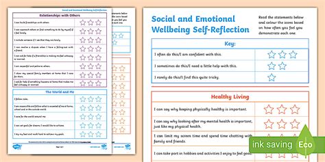 Self-Reflection Sheet