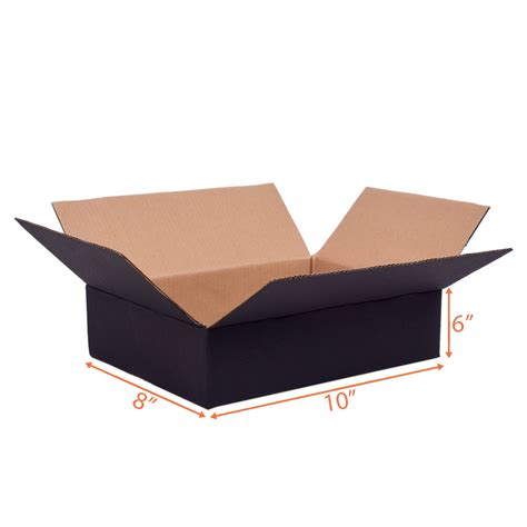 10X8X6 Black Packing Box | Moving Boxes