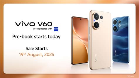 vivo V60 Price in India Starts ₹36,999 with ZEISS Optics