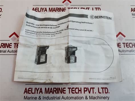 Bernstein Skc-a1Z M Safety Switch – Aeliya Marine Tech