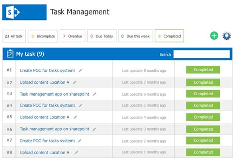 Image result for SharePoint Task Management Simple
