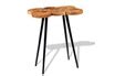 Table à manger vidaXL Table de bar Bois d'acacia massif 90 x 60 x 110 ...