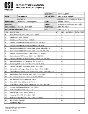 Fillable Online secure ous RFQ DUE DATE - secure ous Fax Email Print ...