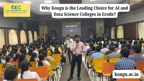Best AI and Data Science Colleges in Erode Kongu Engineering