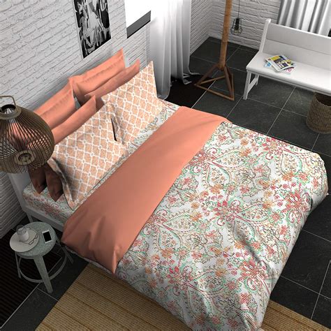 BOUTIQUE LIVING India - 300TC King Size Cotton Printed with 2 Pillow ...