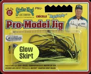 Buy Strike King Pro-Glo Ratlin Pro-Model Jig Bait (Pro-Glo Black ...