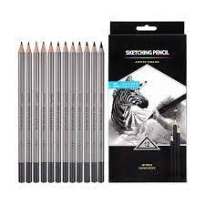 Worison Art Sketching Pencils Set - 12 Pieces Drawing Pencils 10B, 8B ...