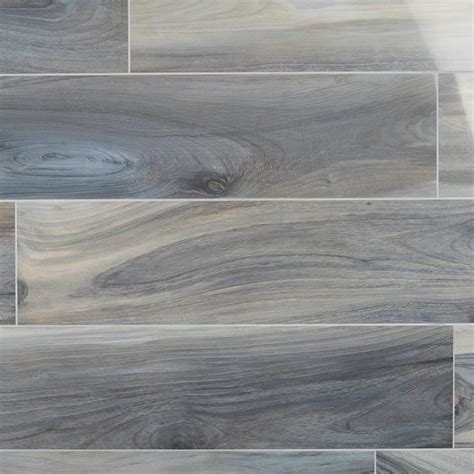 Artmore Tile Peruvian Blue 8-in x 48-in Polished Porcelain Wood Look ...