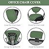 HOTKEI 3 Piece Pista Office Chair Cover with Headrest Cover 200GSM ...