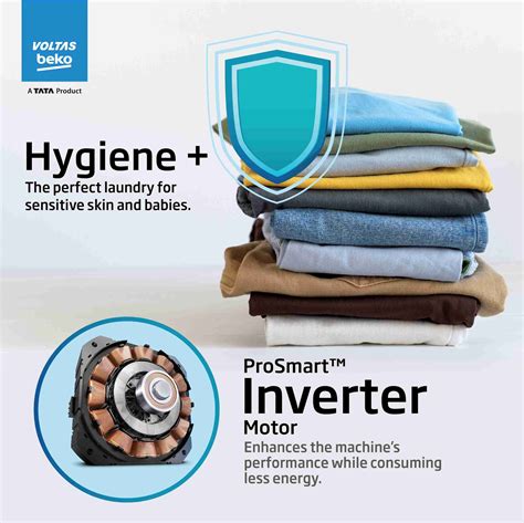 Voltas Beko by A Tata Product 6.5 kg Hygiene+ and Pro Smart Invertor ...