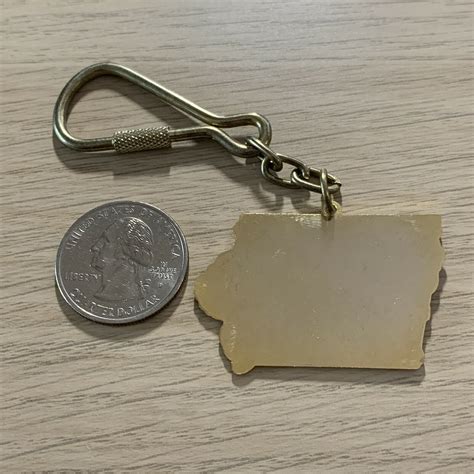 Iowa State Bird Goldfinch Flower Wild Rose Souvenir Keychain Key Ring ...