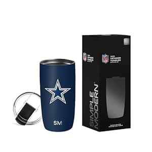 Simple Modern Officially Licensed NFL Dallas Cowboys 16oz Travel Coffee ...