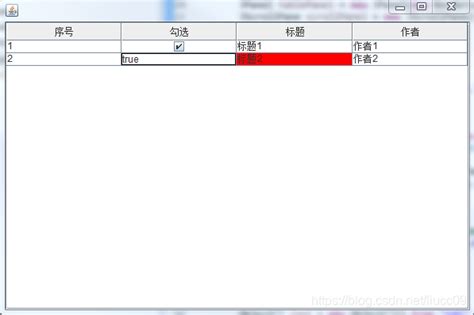 How to Set JTable Tithe 的图像结果