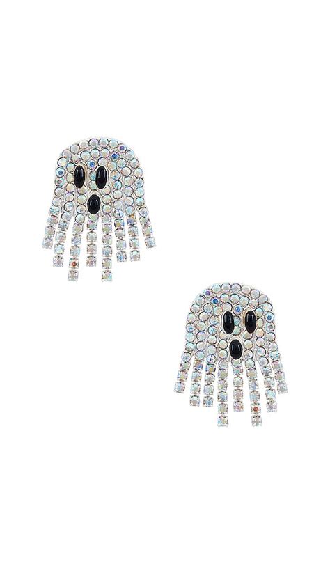 BaubleBar Spooked Out Earrings in Silver | REVOLVE