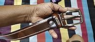 Flyer Men's Leather Belt (Formal/Casual) (Colour -Brown) (Size -28 ...