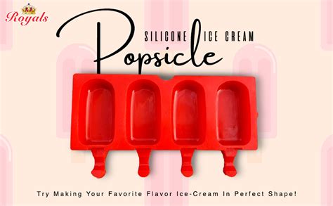 Royals Silicone Popsicle Ice Cream Cakesicle Chocolate Lolipop Moulds ...