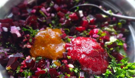 Свекла с ткемали (Beetroot Salad) - Вкусные заметки